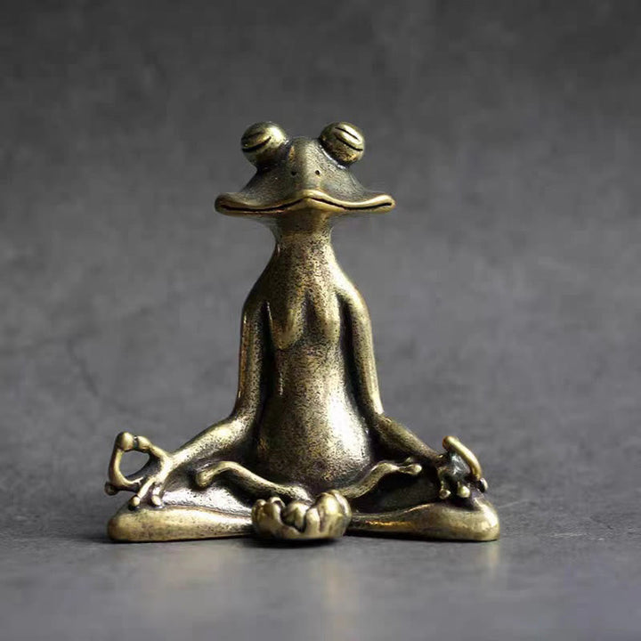 Buddha Stones Mini Petite Grenouille Tortue Koi Poisson Escargot Crabe Cuivre Richesse Décoration de la Maison