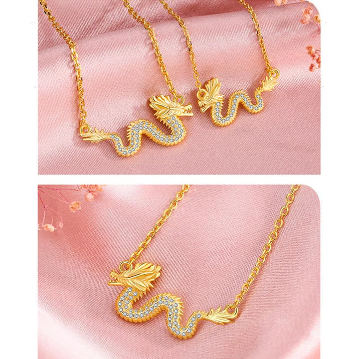 Collier avec pendentif porte-bonheur en argent sterling 925 avec Buddha Stones Année du Dragon - image 10