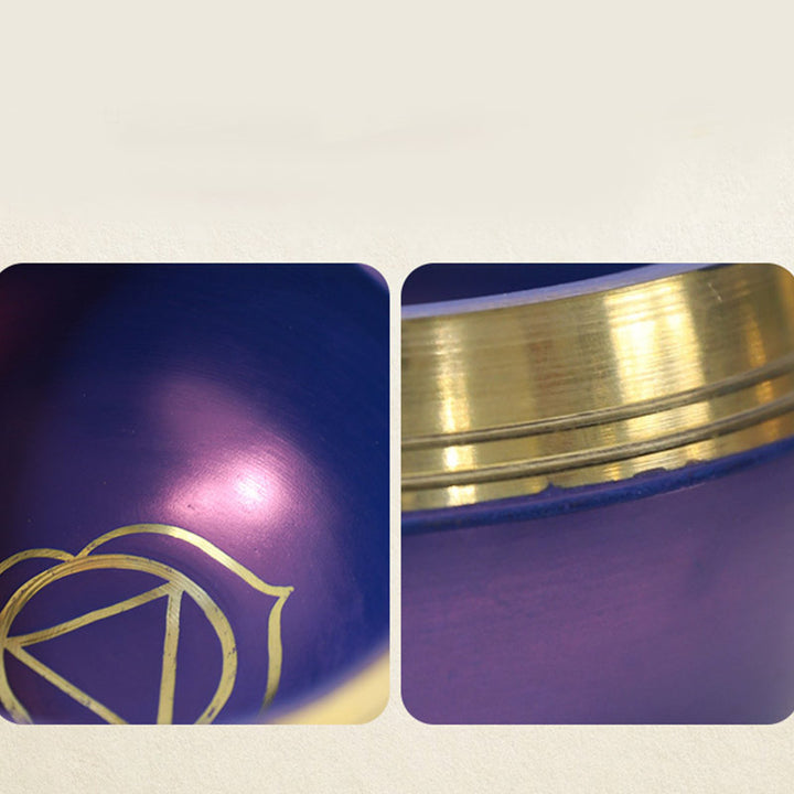 Bol chantant tibétain Buddha Stones fabriqué à la main pour la guérison des chakras et la méditation de pleine conscience - image 12