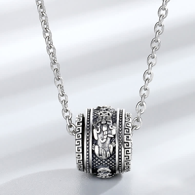 Collier pendentif rotatif PiXiu Lucky Wealth Buddha Stones - Pendentif et chaîne - image 1