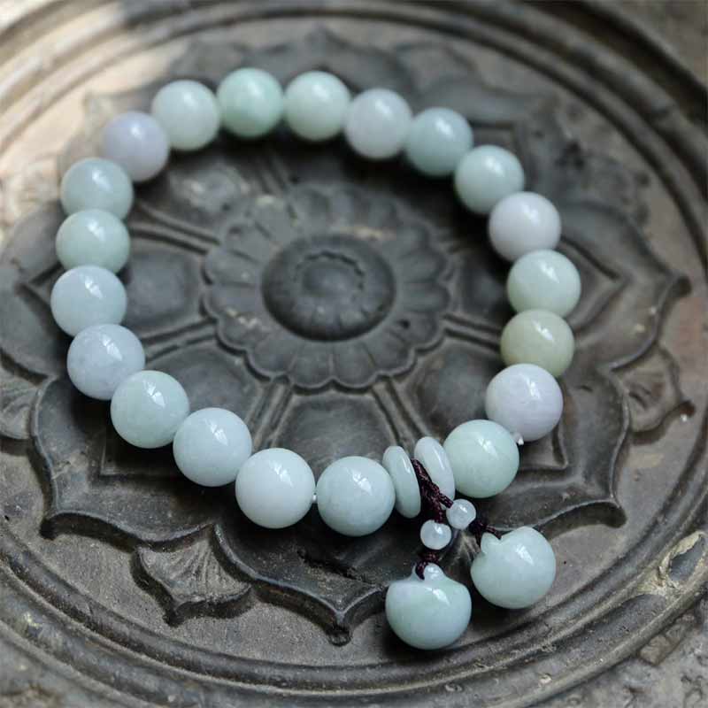 Bracelet de réussite en forme de pomme et de courge de Bouddha en Buddha Stones en jade naturel Pi Xiu