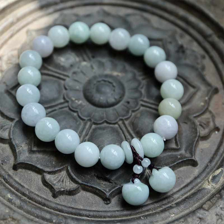 Bracelet de réussite en forme de pomme et de courge de Bouddha en Buddha Stones en jade naturel Pi Xiu