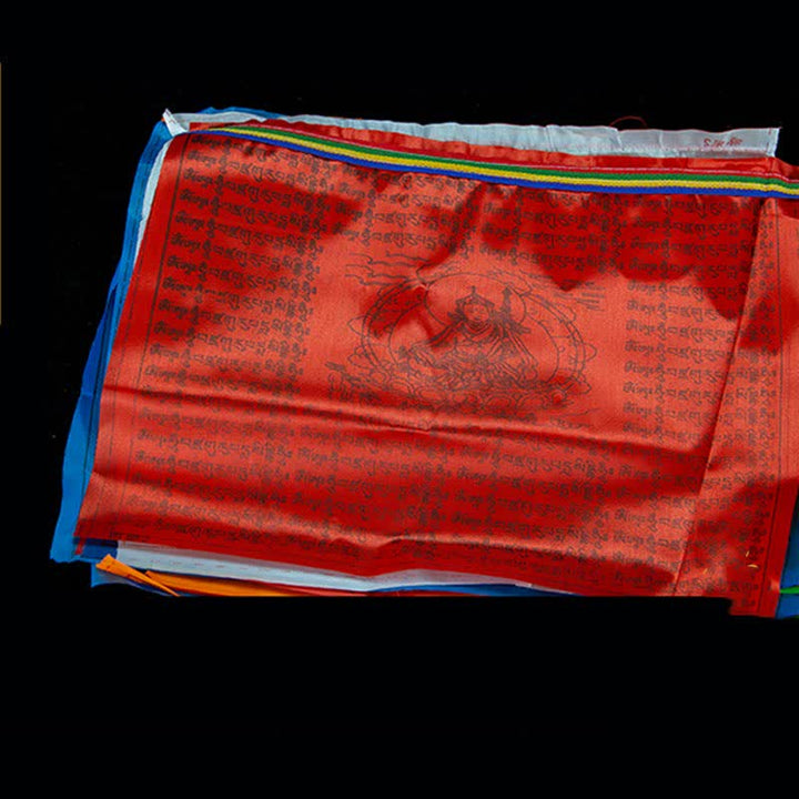 Drapeaux de prière d'extérieur Tibétains à 5 couleurs représentant le cheval du vent (20 pièces) - image 14