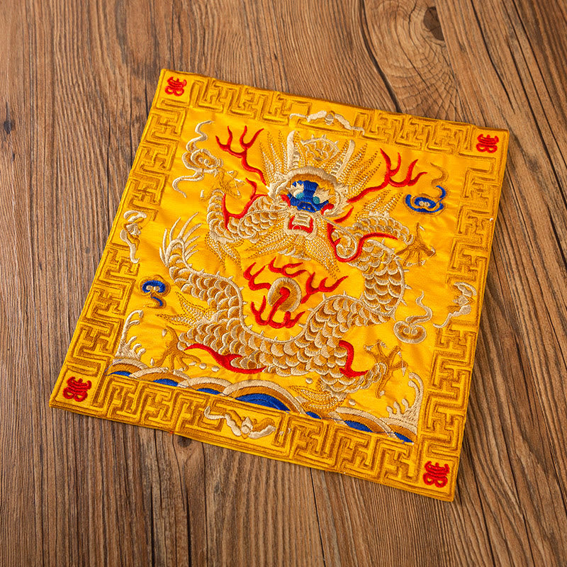 Dessous de Buddha Stones Phoenix Dragon Kirin Dessous de verre pour tasse à thé Dessous de verre Kung Fu