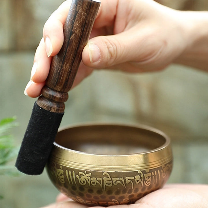Bol chantant tibétain artisanal pour le yoga et la méditation - image 4