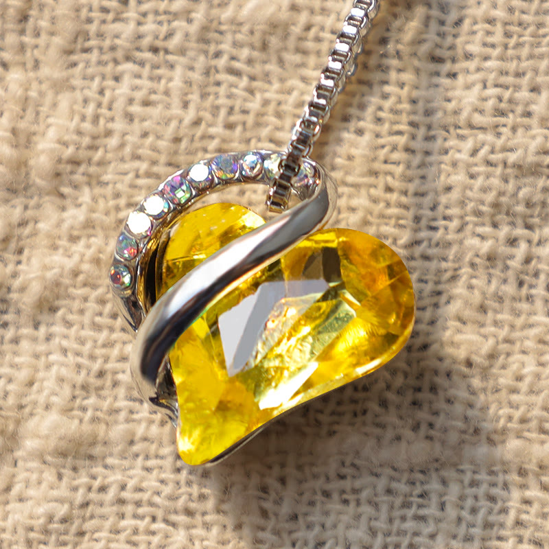 Collier pendentif énergie de guérison pierre de naissance coeur amour Buddha Stones