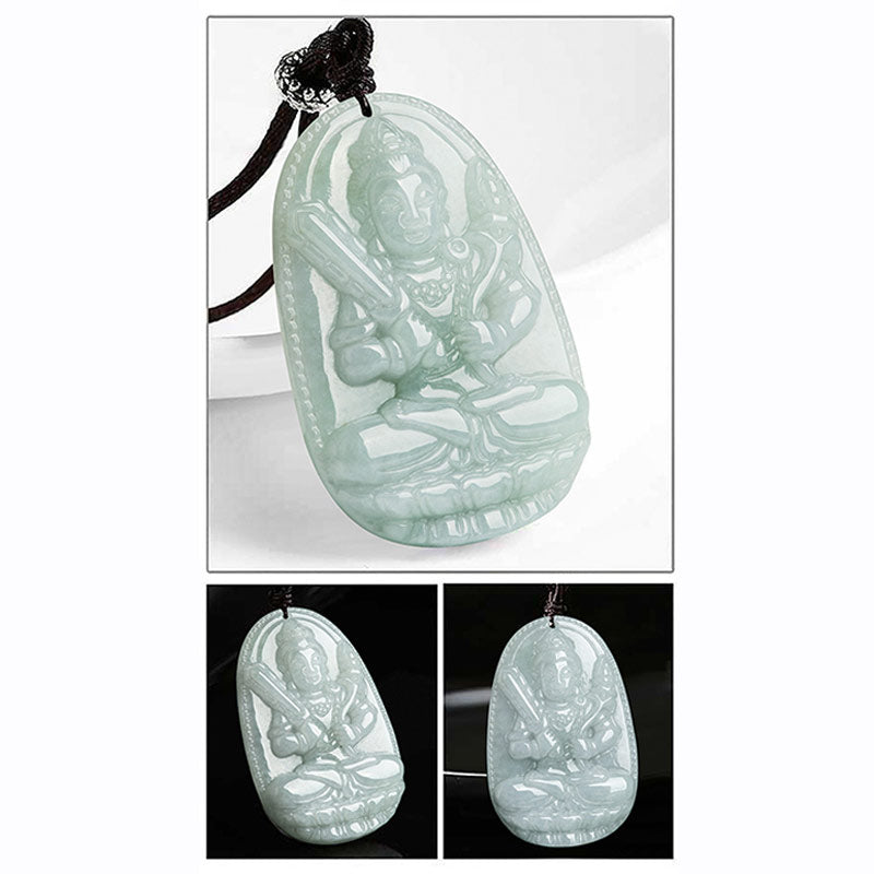 Collier pendentif en jade avec Buddha Stones et zodiaque chinois - image 4