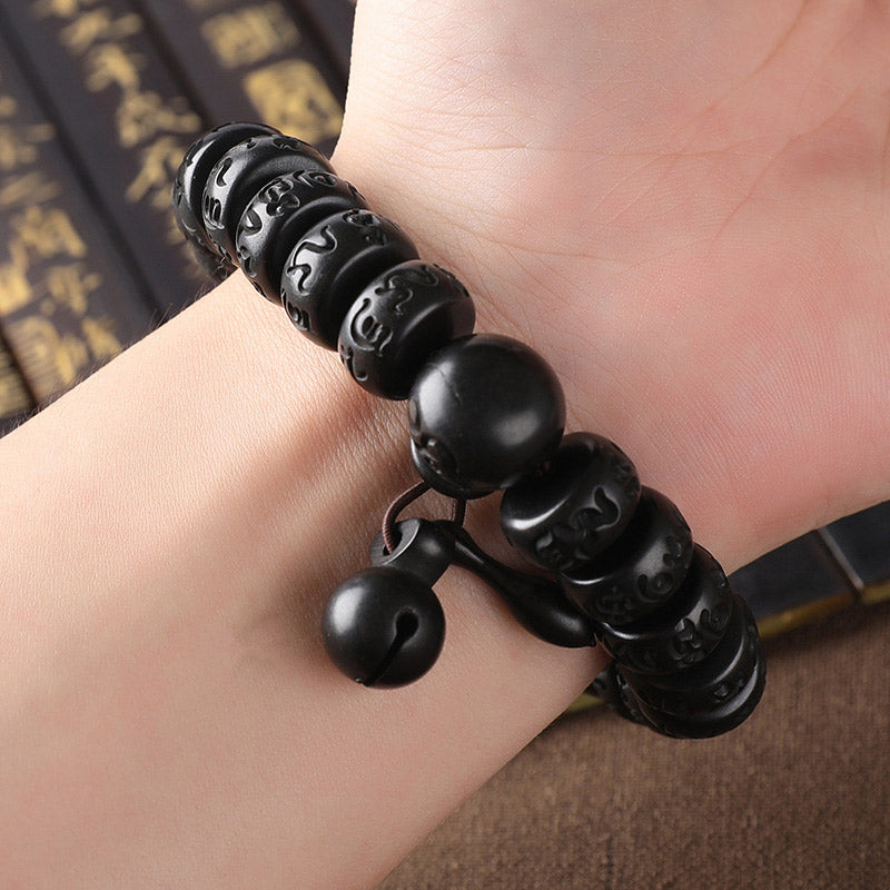 Bracelet tibétain de protection en bois contre la foudre et les Buddha Stones - image 5