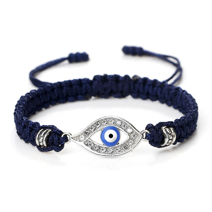 Bracelet en corde avec Buddha Stones pour éloigner le mauvais œil et les mauvais esprits