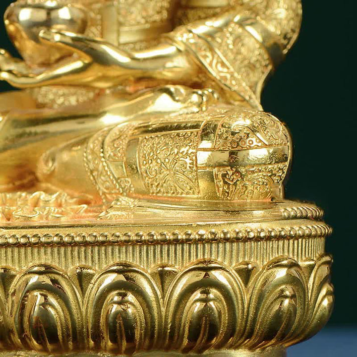 Statue en cuivre de l'illumination de Bouddha Shakyamuni, décoration pour la maison - image 14