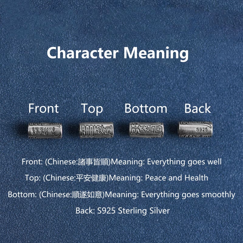 Bracelet de cheville en argent sterling 925 fabriqué à la main avec des Buddha Stones, design tout va bien, protection et force - image 28