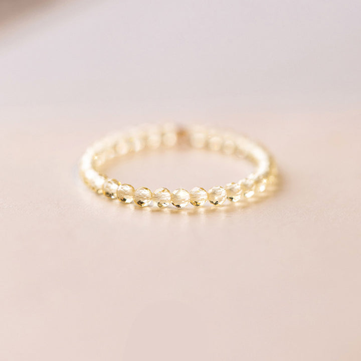 Bague de prospérité et de bonheur en citrine naturelle avec Buddha Stones - image 11