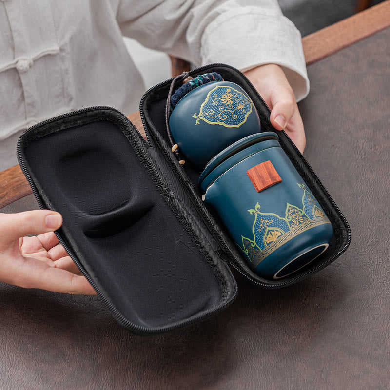 Théière chinoise Gongfu en céramique avec Buddha Stones - image 11