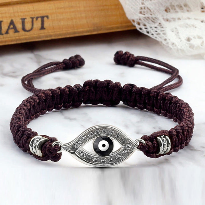 Bracelet en corde avec Buddha Stones pour éloigner le mauvais œil et les mauvais esprits
