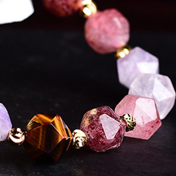 Bracelet porte-bonheur FengShui PiXiu en améthyste
