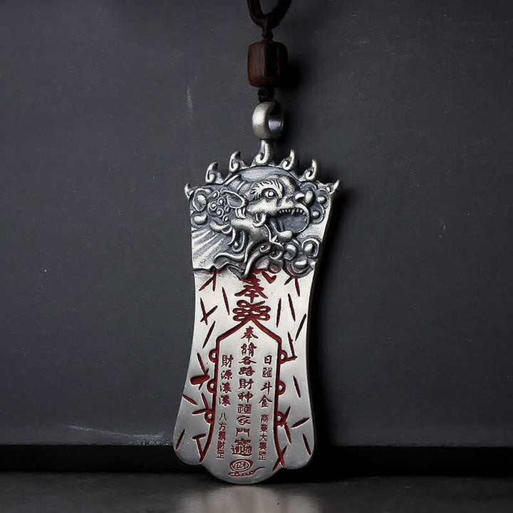 Collier pendentif Feng Shui Bagua PiXiu Cinabre Balance - image 1
