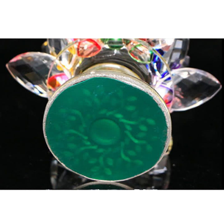 Bougeoir en cristal en forme de fleur de lotus pour la maison ou le bureau