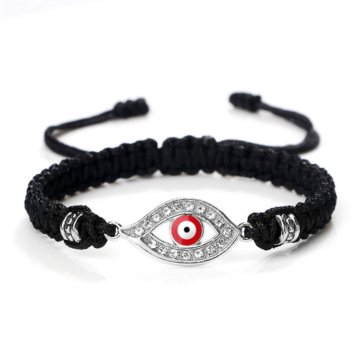 Bracelet en corde avec Buddha Stones pour éloigner le mauvais œil et les mauvais esprits