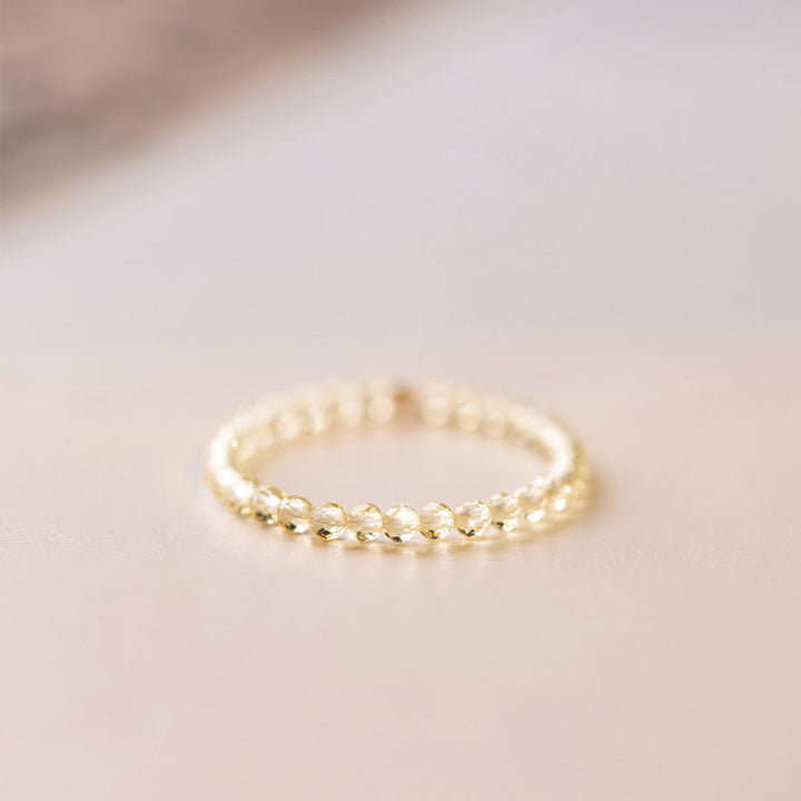 Bague de prospérité et de bonheur en citrine naturelle avec Buddha Stones - image 10