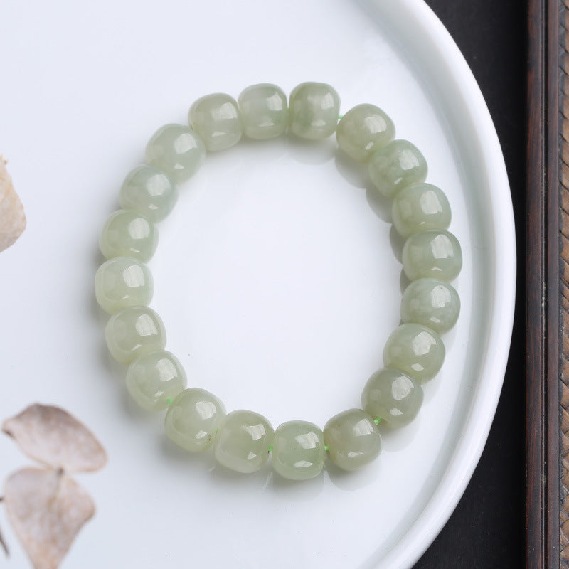 Bracelet de bénédiction porte-bonheur en jade dégradé de Buddha Stones