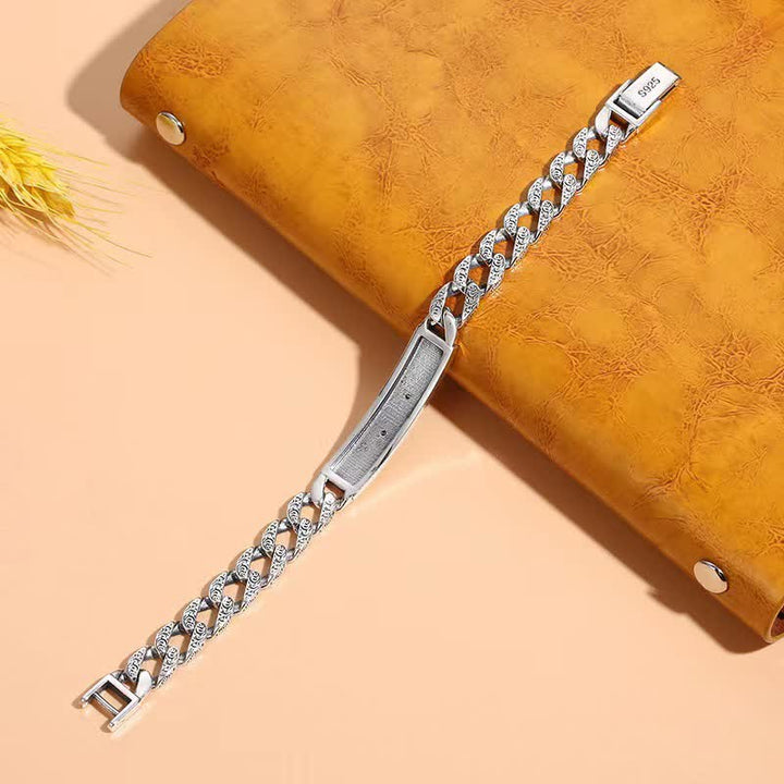 Bracelet manchette porte-bonheur en cuivre avec motif tigre