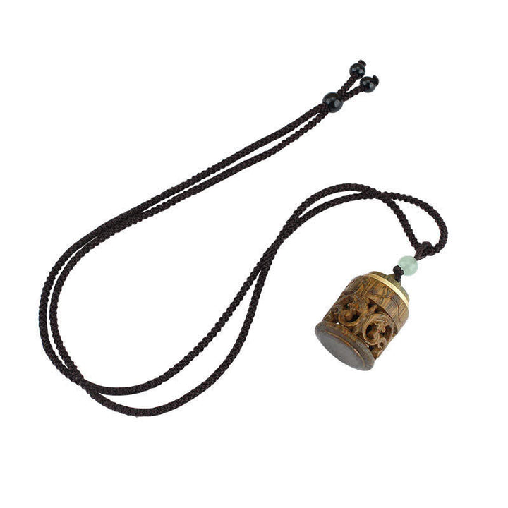 Collier pendentif apaisant positif en Buddha Stones Tibet bois de santal vert bois de rose Om Mani Padme Hum Lotus - image 16