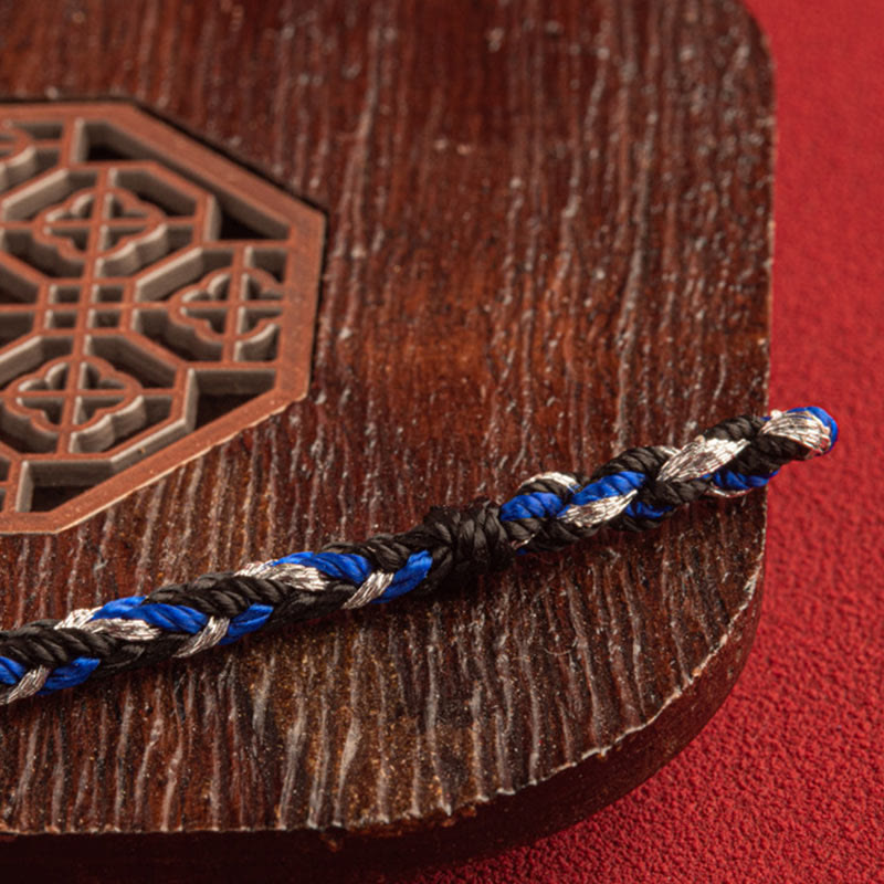 Bracelet porte-bonheur multicolore Buddha Stones "Que la prospérité remplisse votre vie"