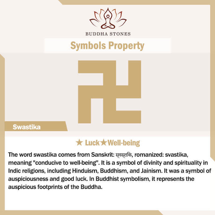 Buddha Stones et symbole de la sagesse Om Mani Padme Hum Bouddha Swastika - image 8