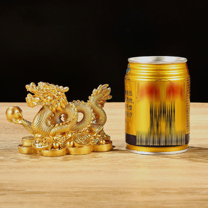 Buddha Stones Feng Shui Dragon Pièce de monnaie en cuivre Richesse Succès Chance Décoration - image 8