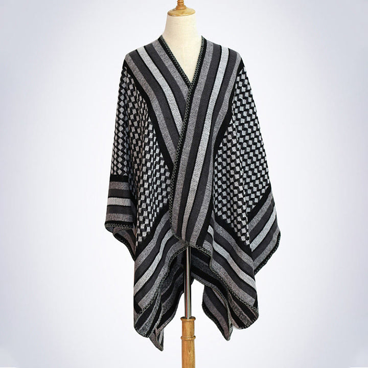 Châle tibétain en Buddha Stones , motif classique, écharpe de voyage confortable et chaude pour l'hiver - image 26