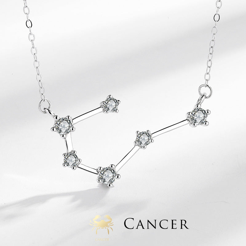 Collier pendentif bénédiction astrologique Buddha Stones en argent sterling 925 12 constellations du zodiaque - Cancer - image 22