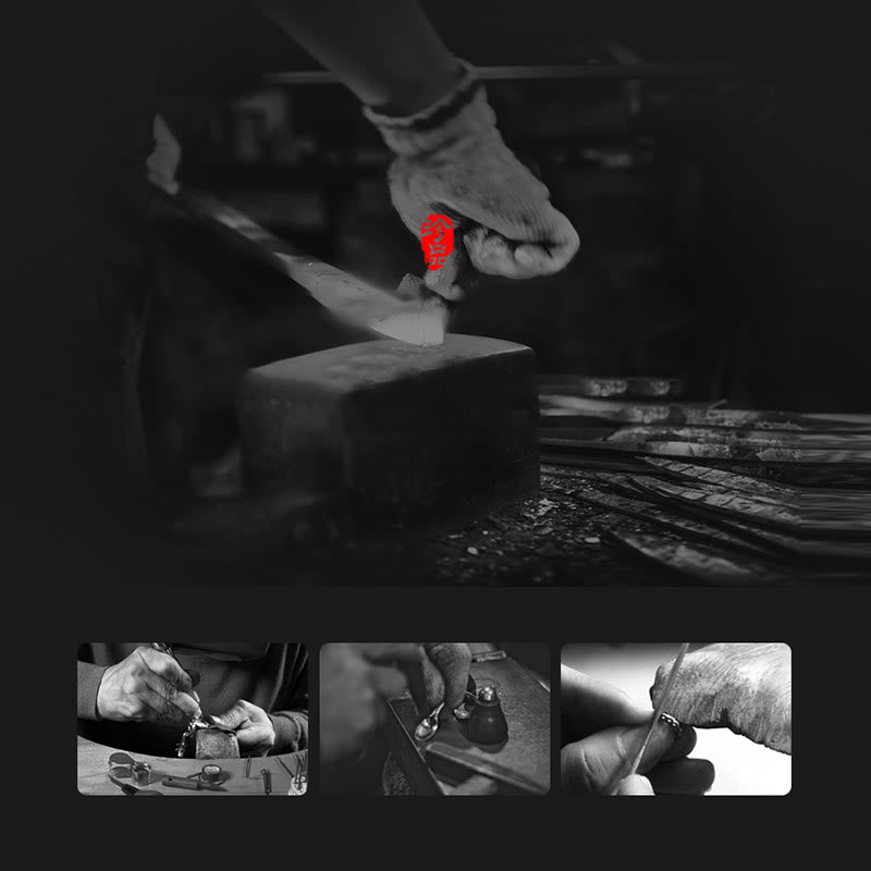 Bracelet en métal créatif sculpté Buddha Stones en argent sterling 925 Om Mani Padme Hum - image 17