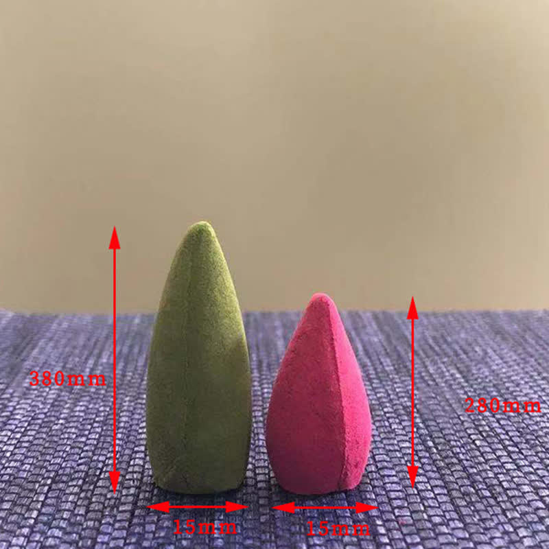 Encens à reflux aux arômes floraux mixtes de Buddha Stones au bois de santal, paquet de 50 cônes