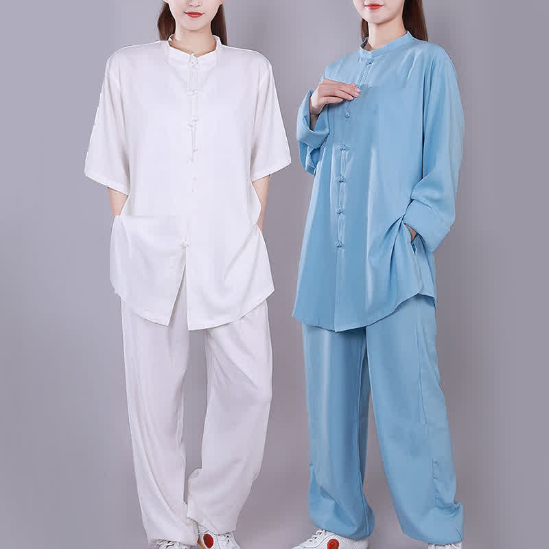 Ensemble de vêtements unisexe en coton et lin avec Buddha Stones , Tai Chi, Qigong, méditation, prière, pratique spirituelle zen - image 14