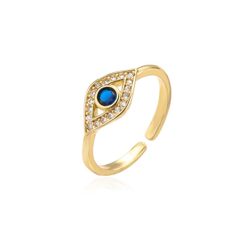 Bague en cuivre Buddha Stones et protection contre le mauvais œil