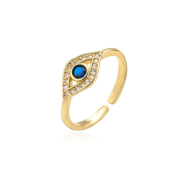 Bague en cuivre Buddha Stones et protection contre le mauvais œil