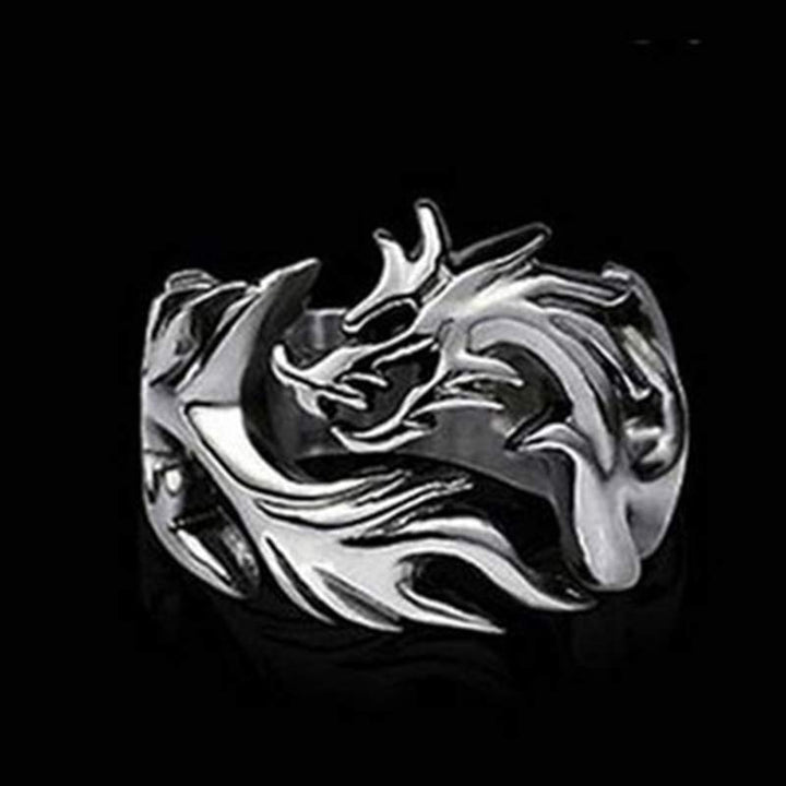 Bague ajustable avec force de protection et motif dragon et Buddha Stones - image 10