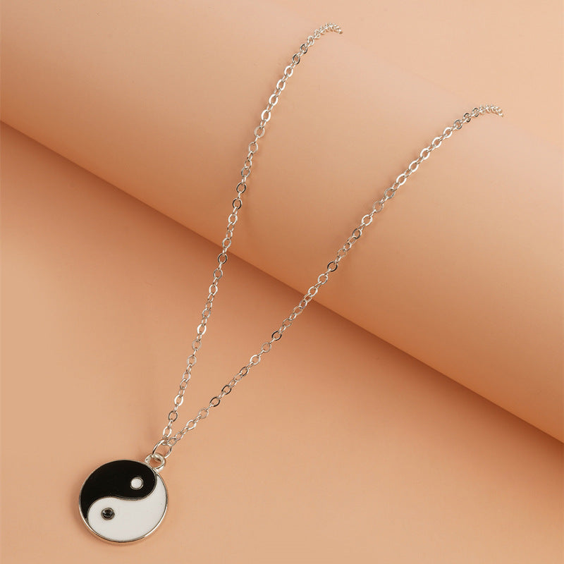 Collier pendentif équilibre harmonie yin yang 2 pièces - image 2