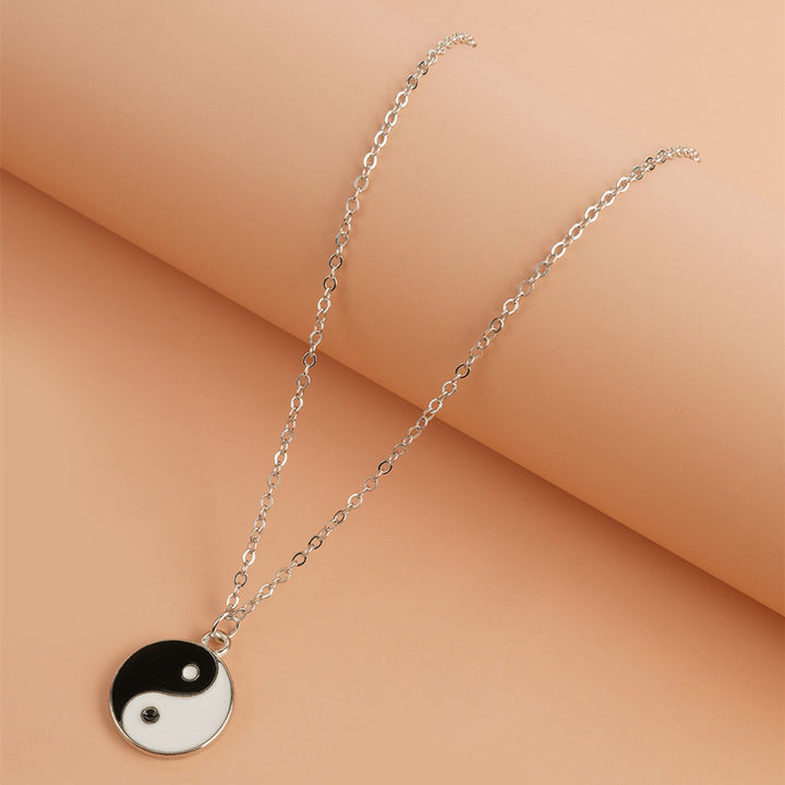 Collier pendentif équilibre harmonie yin yang 2 pièces - image 2