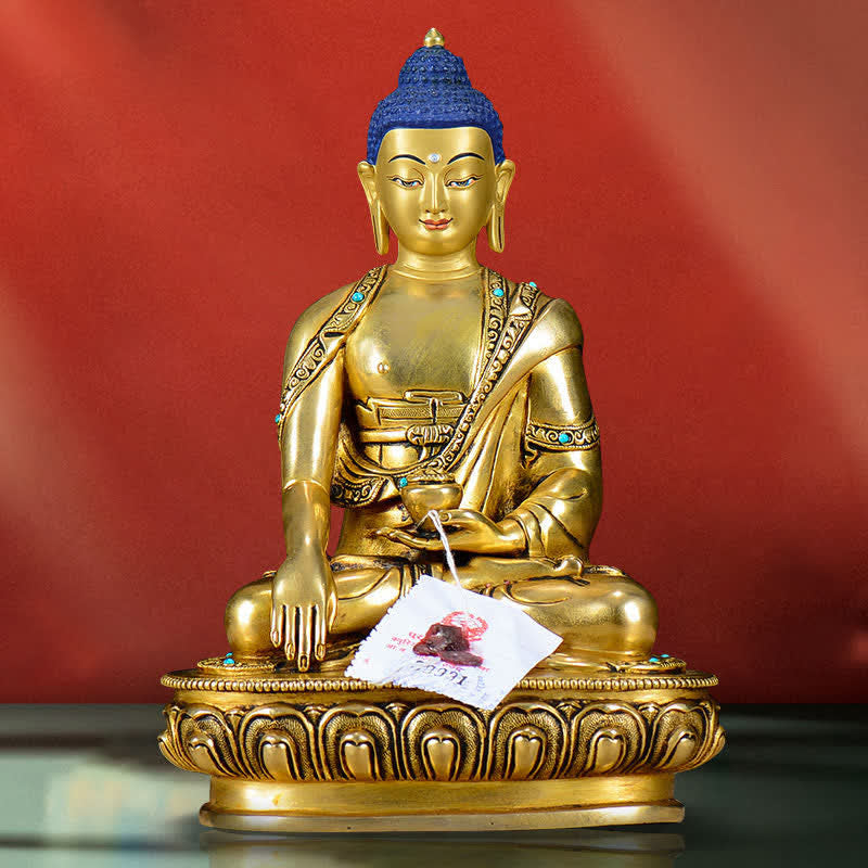 Statue décorative en cuivre de la compassion de Bouddha Shakyamuni - Bouddha Shakyamuni - image 0