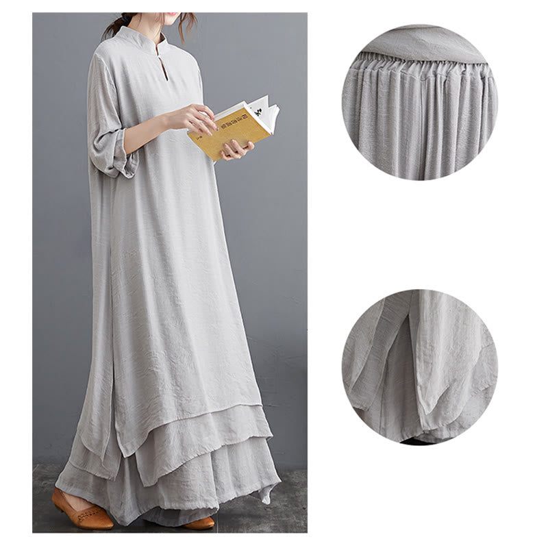 Ensemble de vêtements pour femmes Buddha Stones et motif simple pour méditation, prière, pratique spirituelle zen, yoga