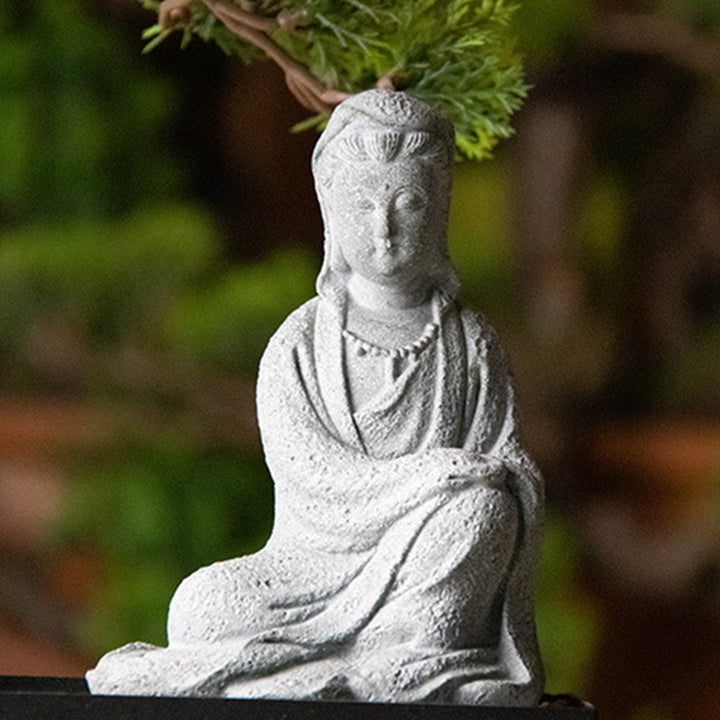 Buddha Stones Statue d'Avalokitesvara Bénédiction Décoration de la maison - image 12