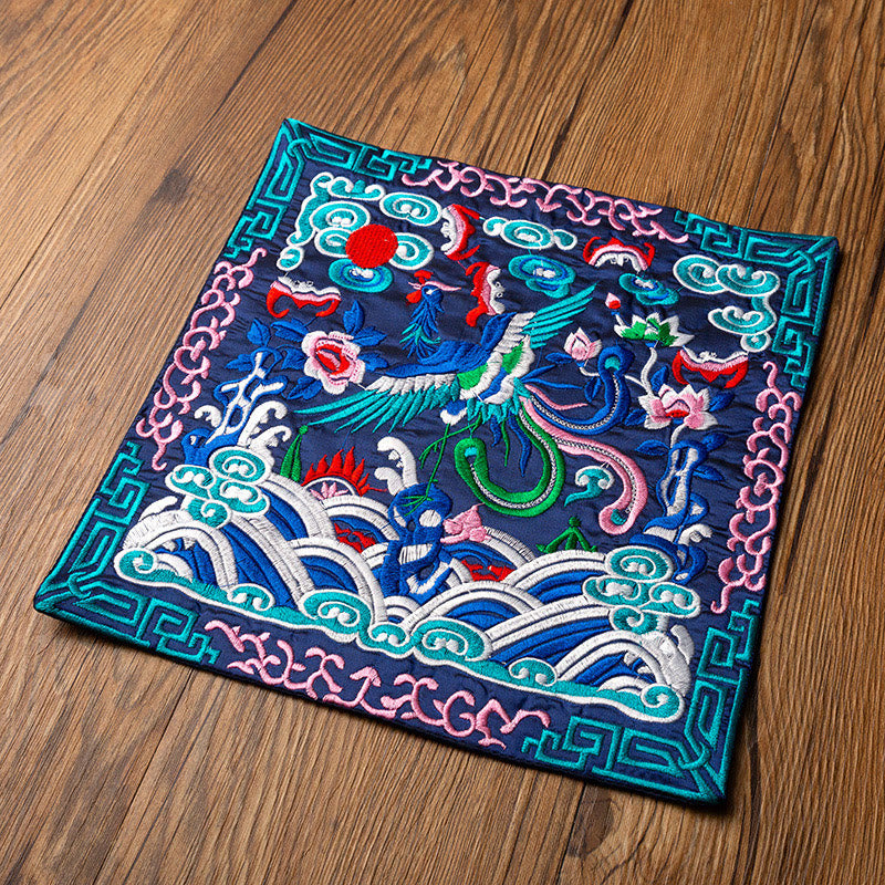 Dessous de Buddha Stones Phoenix Dragon Kirin Dessous de verre pour tasse à thé Dessous de verre Kung Fu