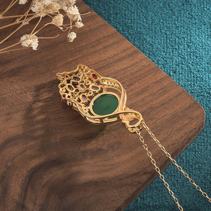 Collier avec Buddha Stones