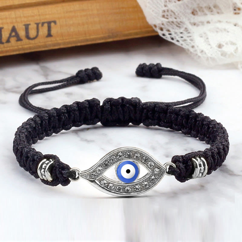 Bracelet en corde avec Buddha Stones pour éloigner le mauvais œil et les mauvais esprits