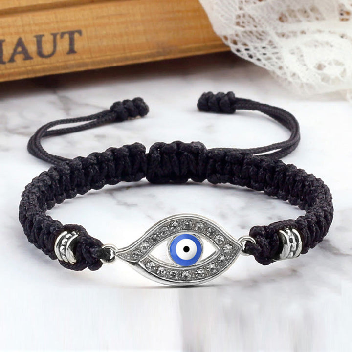Bracelet en corde avec Buddha Stones pour éloigner le mauvais œil et les mauvais esprits