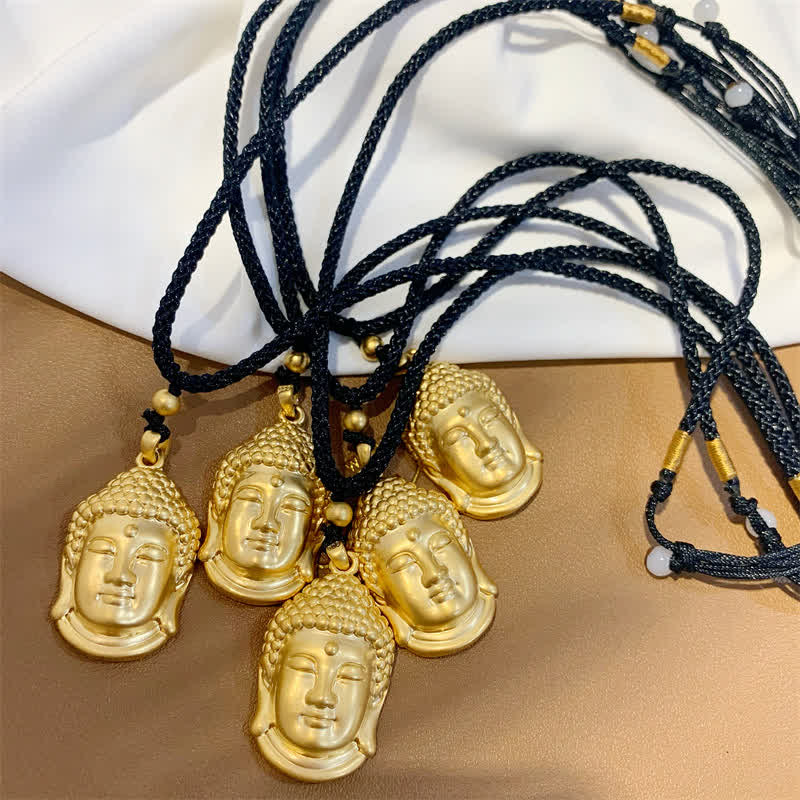 Collier pendentif en cuivre et or représentant un Bouddha - image 10