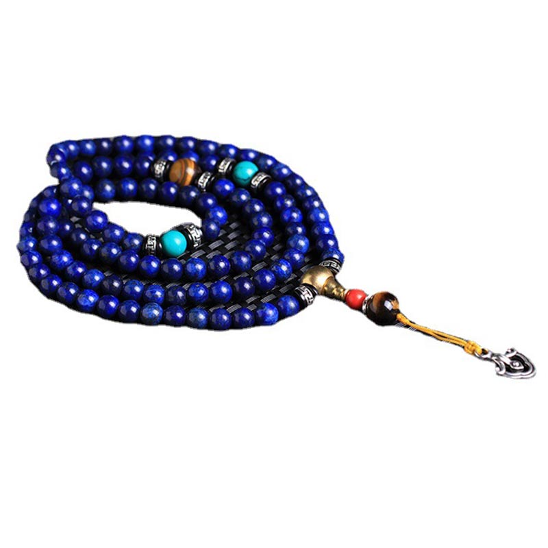Bracelet Mala Positif en Lazurite avec 108 Buddha Stones