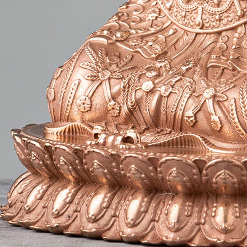 Statue de Bouddha Shakyamuni en cuivre fait à la main avec compassion