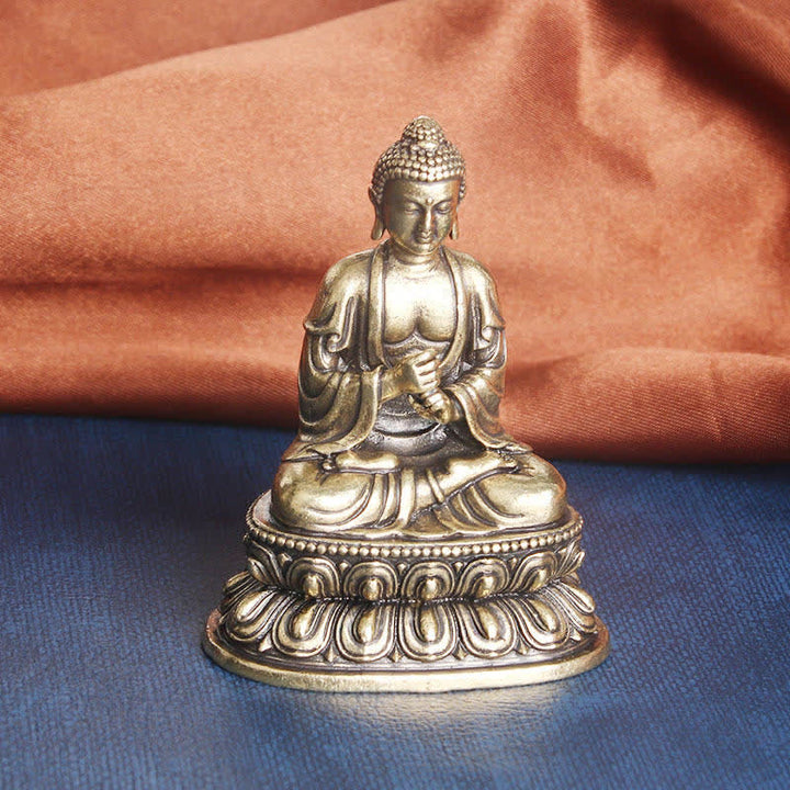 Statue décorative en cuivre du Bouddha Tathagata Sérénité - image 2